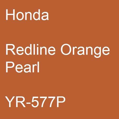 Honda, Redline Orange Pearl, YR-577P.